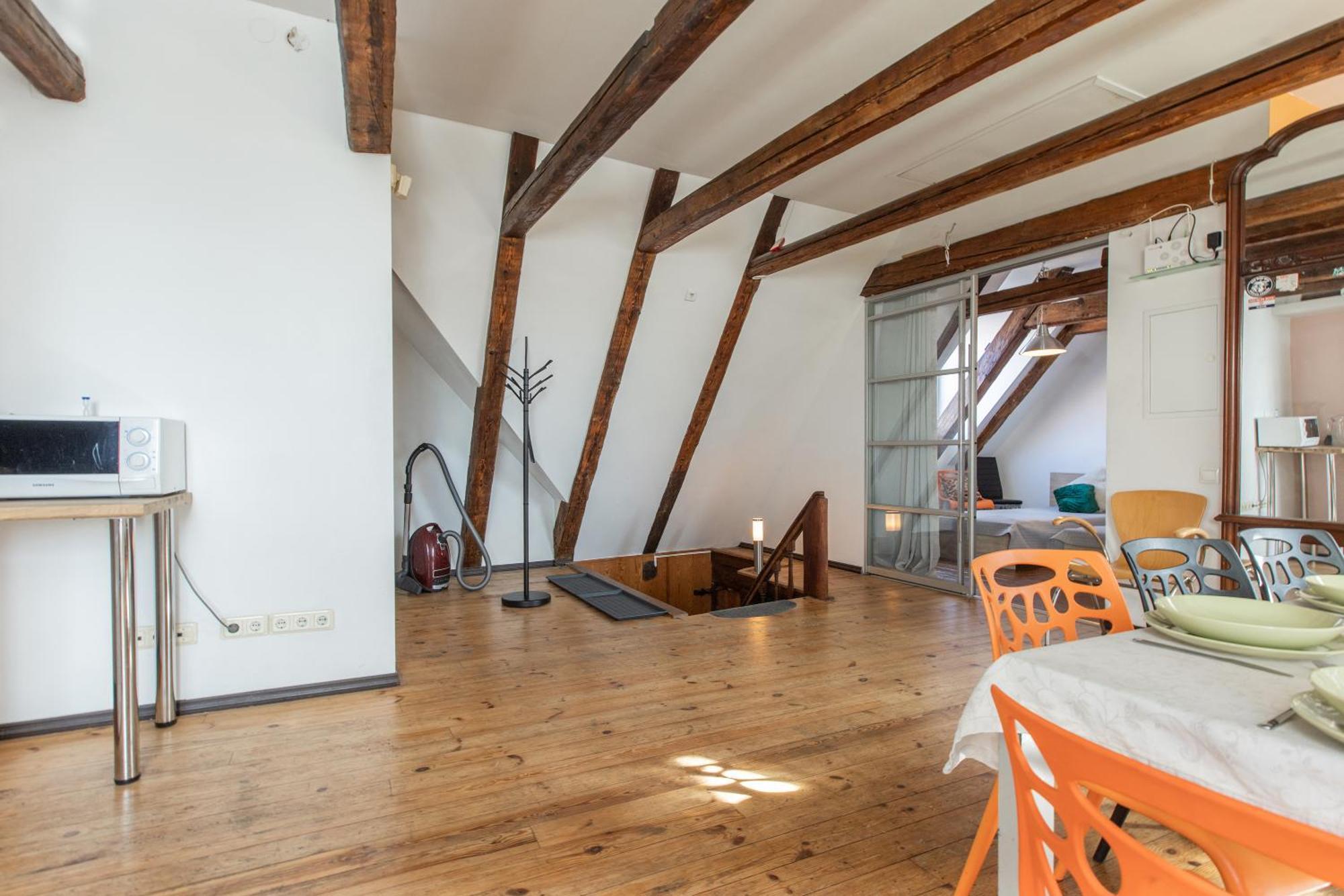 شقة Mansard In Old Town ريغا المظهر الخارجي الصورة